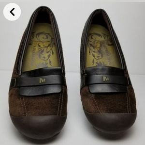 Merrell Woman's Plaza Moc Dark Coffee size 7.5